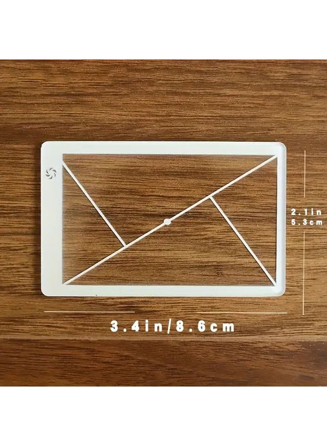Ruler029 Golden Ratio Acrylic Protractor Triangle Ruler Set For Architects Engineers Students - Image 1